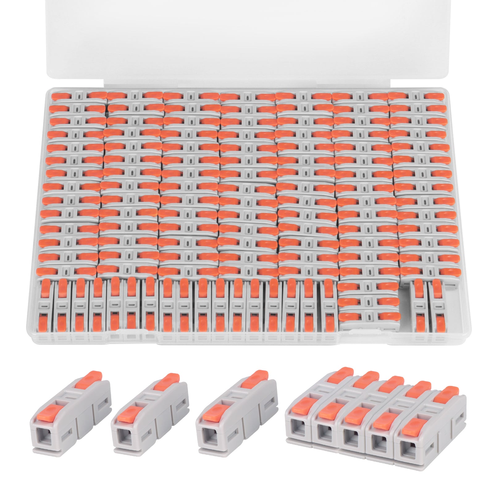 Lever Wire Connectors Kit – Compact Push-In Electrical Connectors (24–12 AWG) | Quick Splice Inline Terminals - AVARBUVO