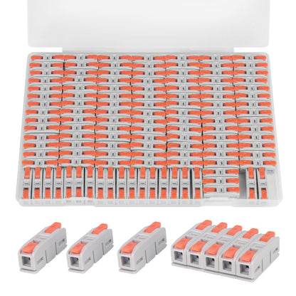Lever Wire Connectors Kit – Compact Push-In Electrical Connectors (24–12 AWG) | Quick Splice Inline Terminals